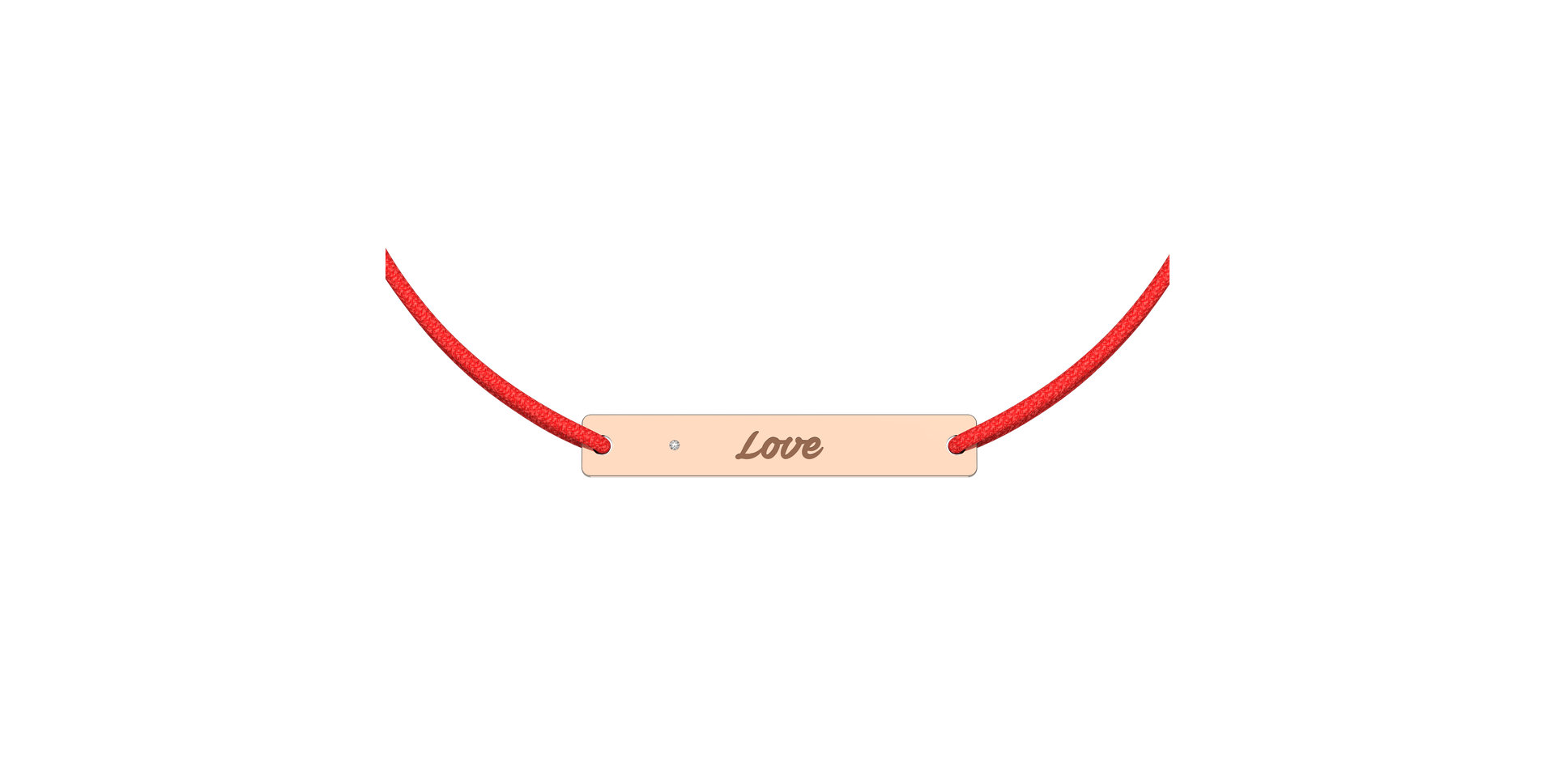 Diamantový náramek se šňůrkou Stamp Diamond