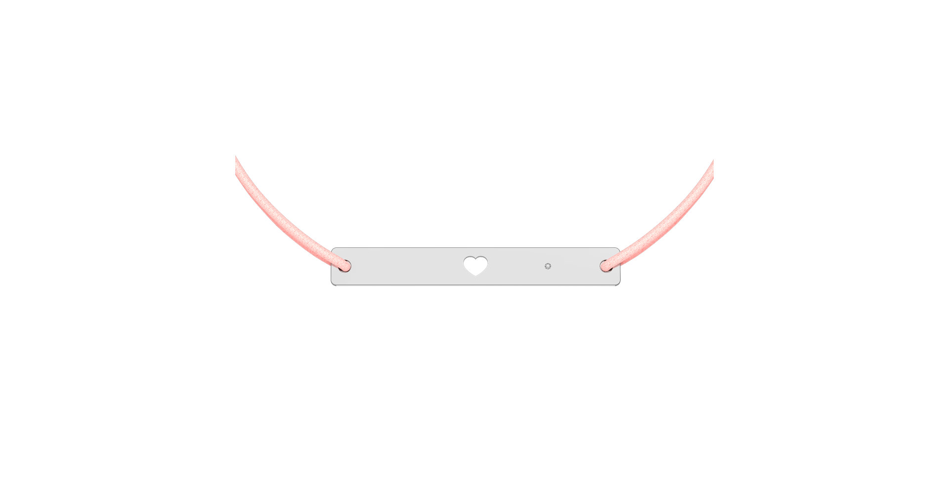 Diamantový náramek se šňůrkou Love U