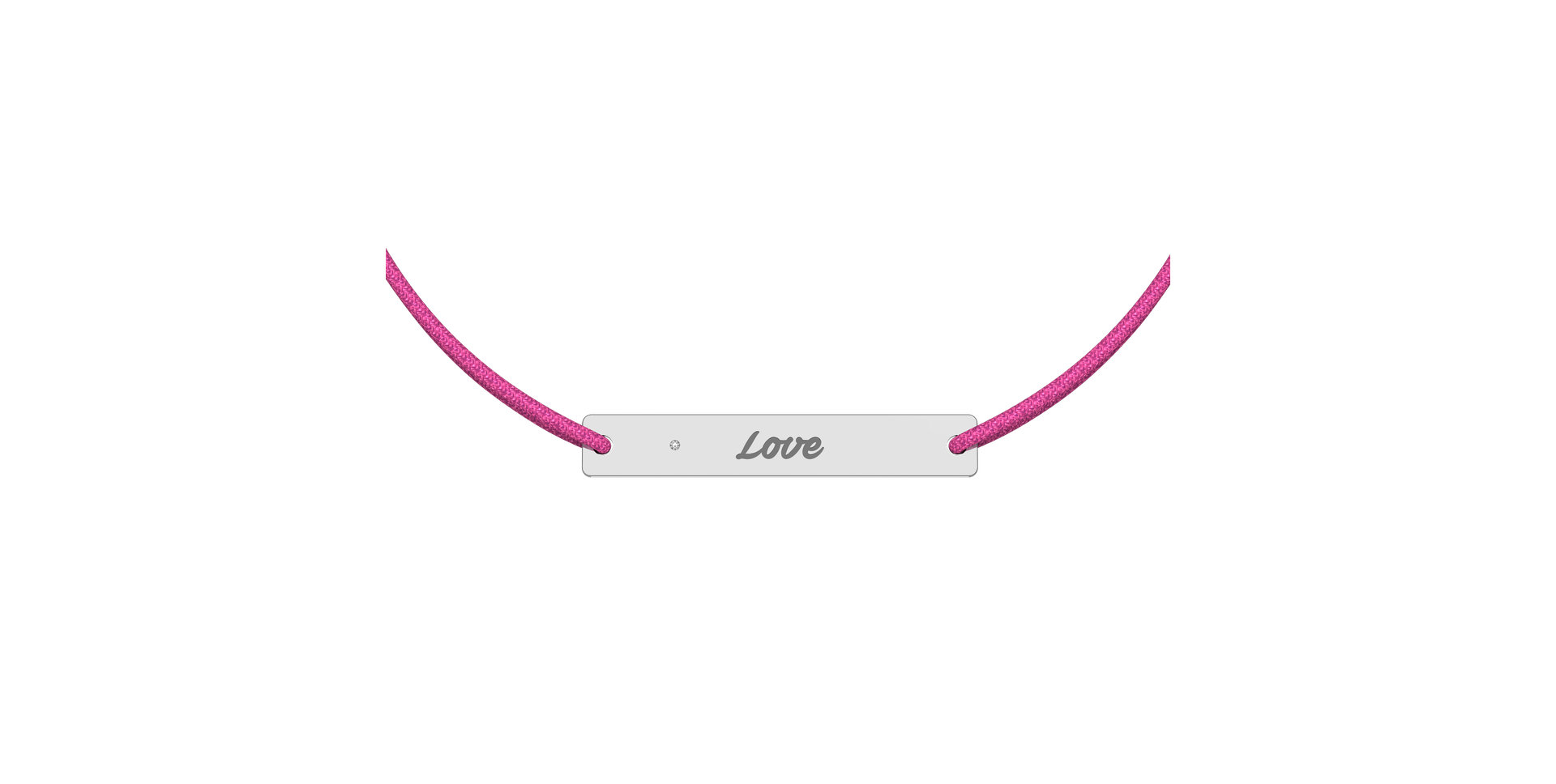 Diamantový náramek se šňůrkou Stamp Diamond