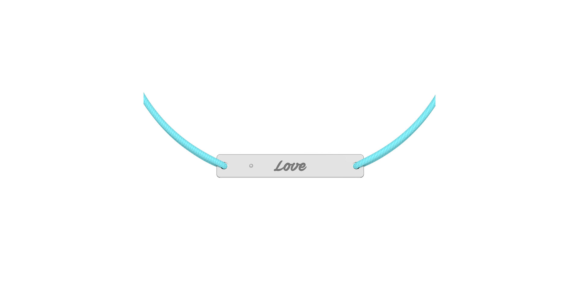 Diamantový náramek se šňůrkou Stamp Diamond