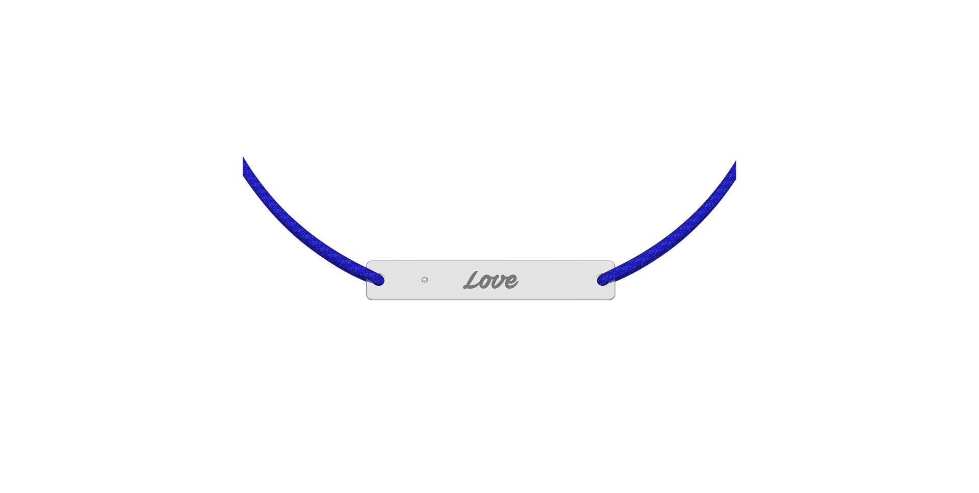 Diamantový náramek se šňůrkou Stamp Diamond