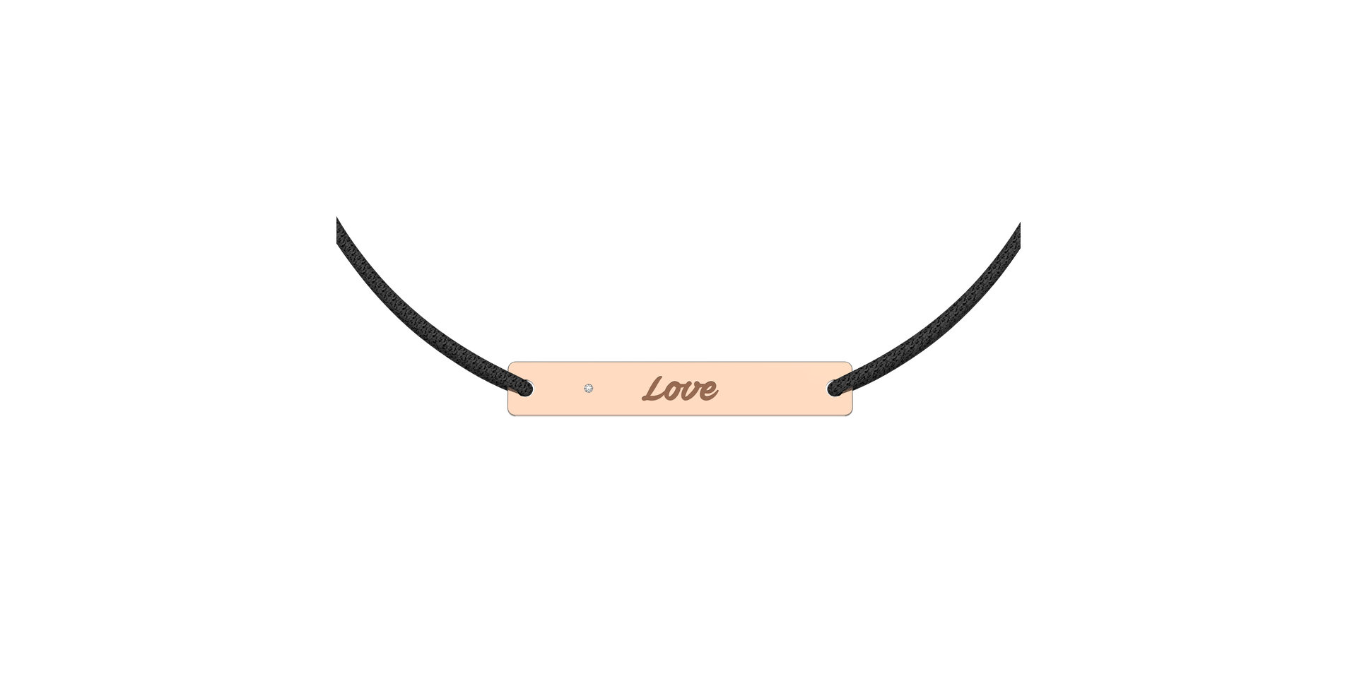 Diamantový náramek se šňůrkou Stamp Diamond