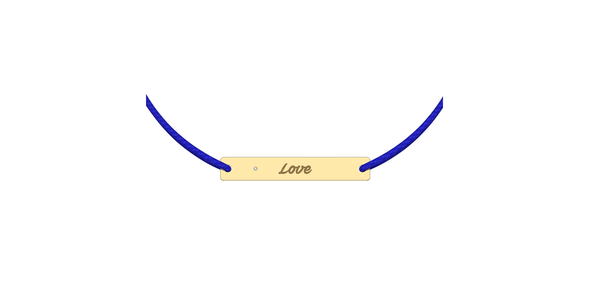 Diamantový náramek se šňůrkou Stamp Diamond