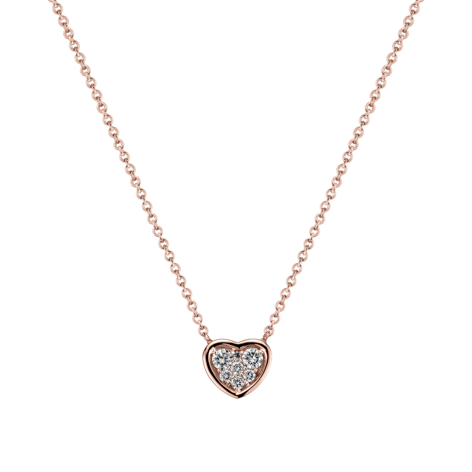 Náhrdelník s diamanty Moon Love