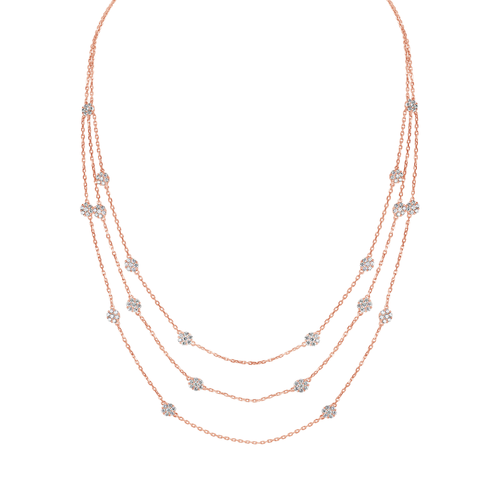 Náhrdelník s diamanty Flowering Waterfall