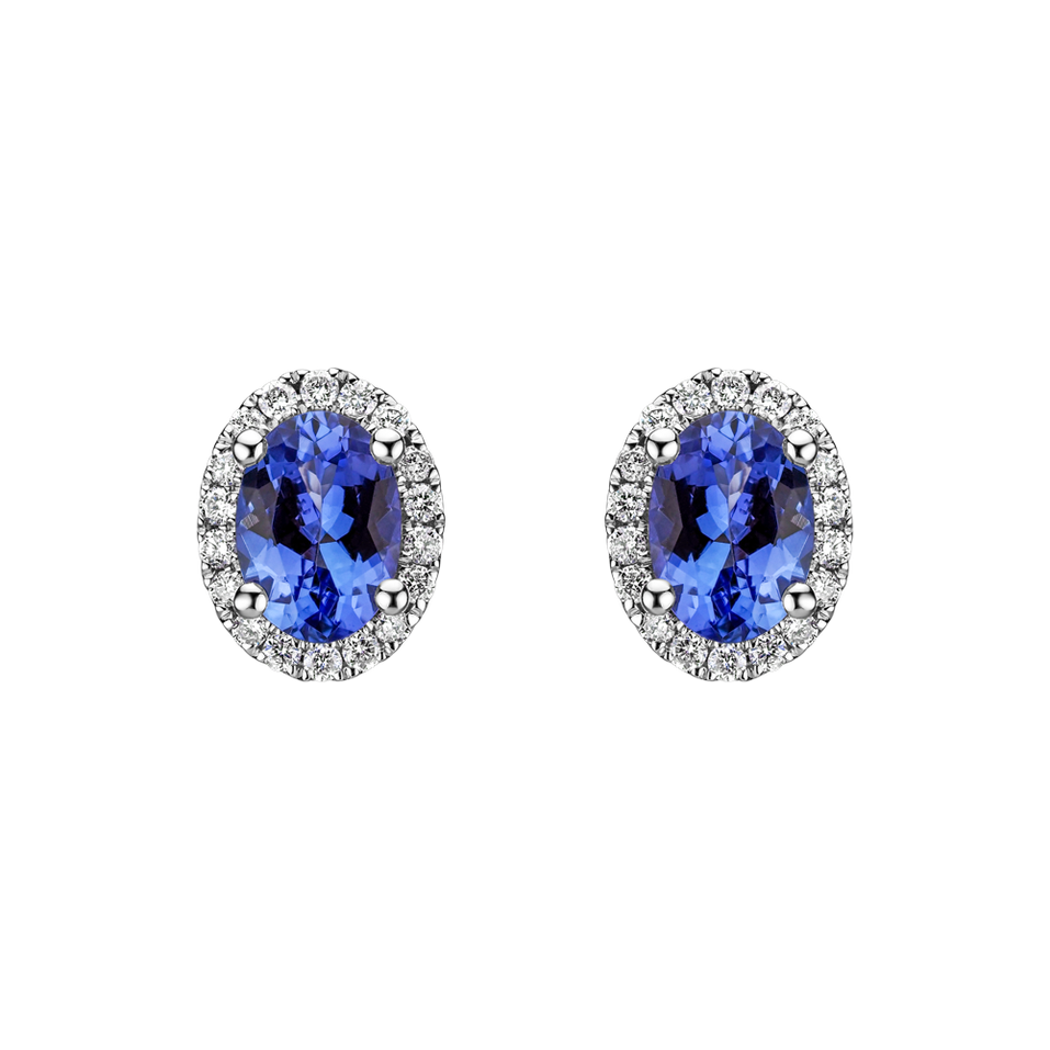 Náušnice s tanzanitem a diamanty Imperial Allegory