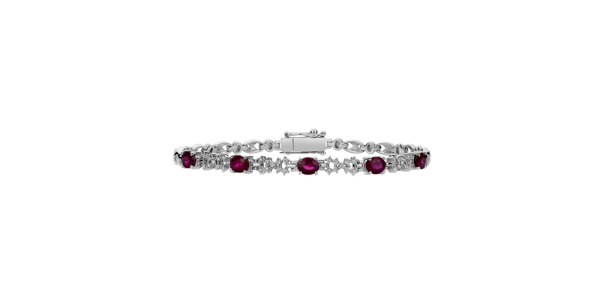 Náramek s diamanty a rubíny Ruby Duchess