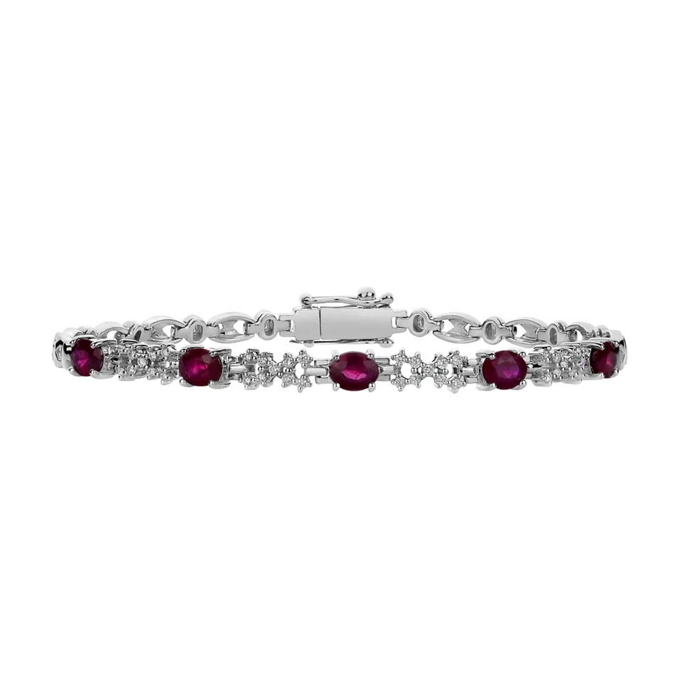 Náramek s diamanty a rubíny Ruby Duchess