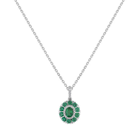 Přívěs se smaragdy a diamanty Emerald Dream