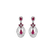 Náušnice s diamanty a rubíny Ruby Chandelier2