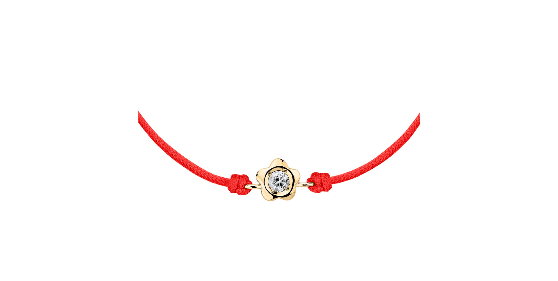 Diamantový náramek se šňůrkou Diamond Blossom