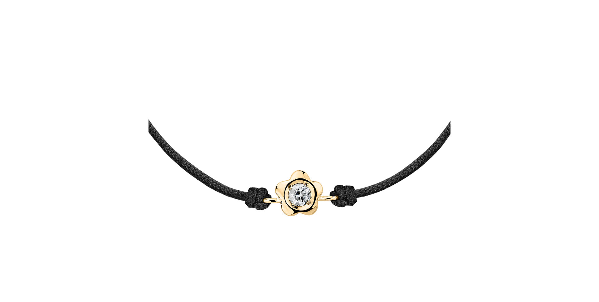 Diamantový náramek se šňůrkou Diamond Blossom