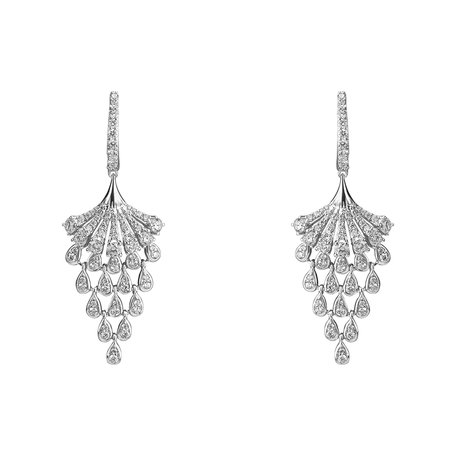 Náušnice s diamanty Royal Mesh