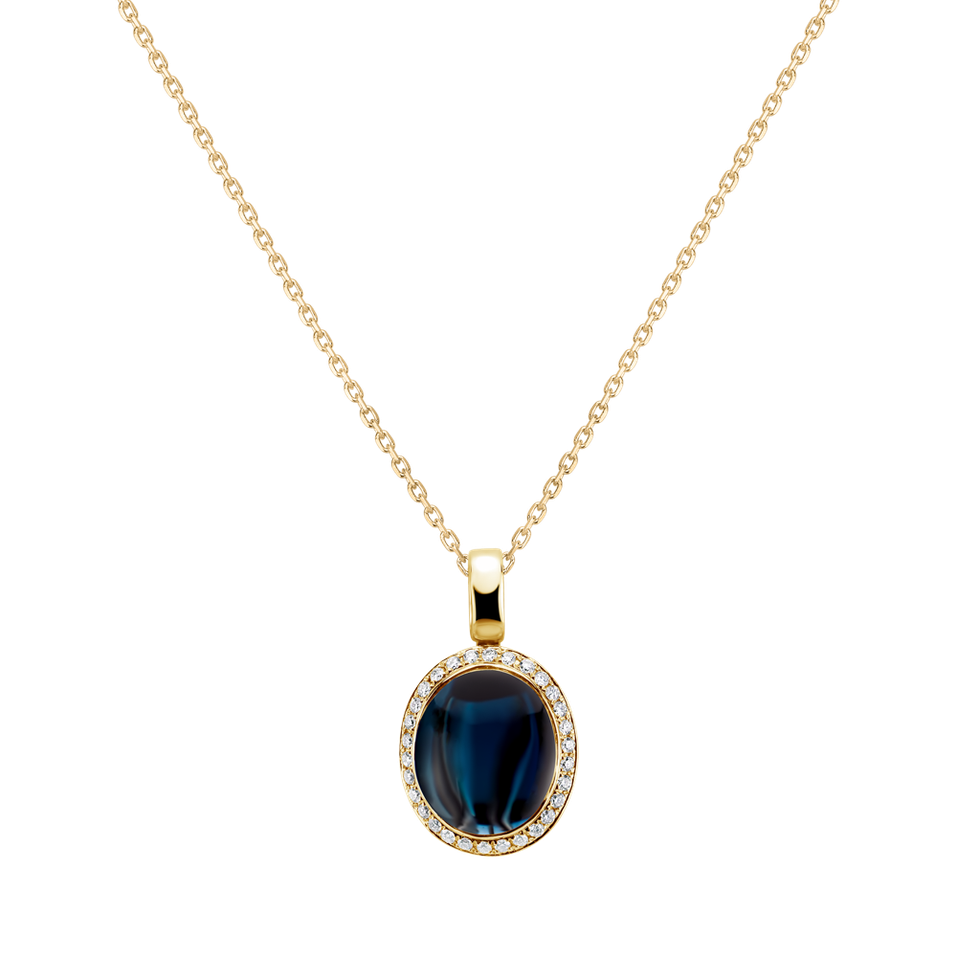 Přívěs s topazem a diamanty Magic Blossom