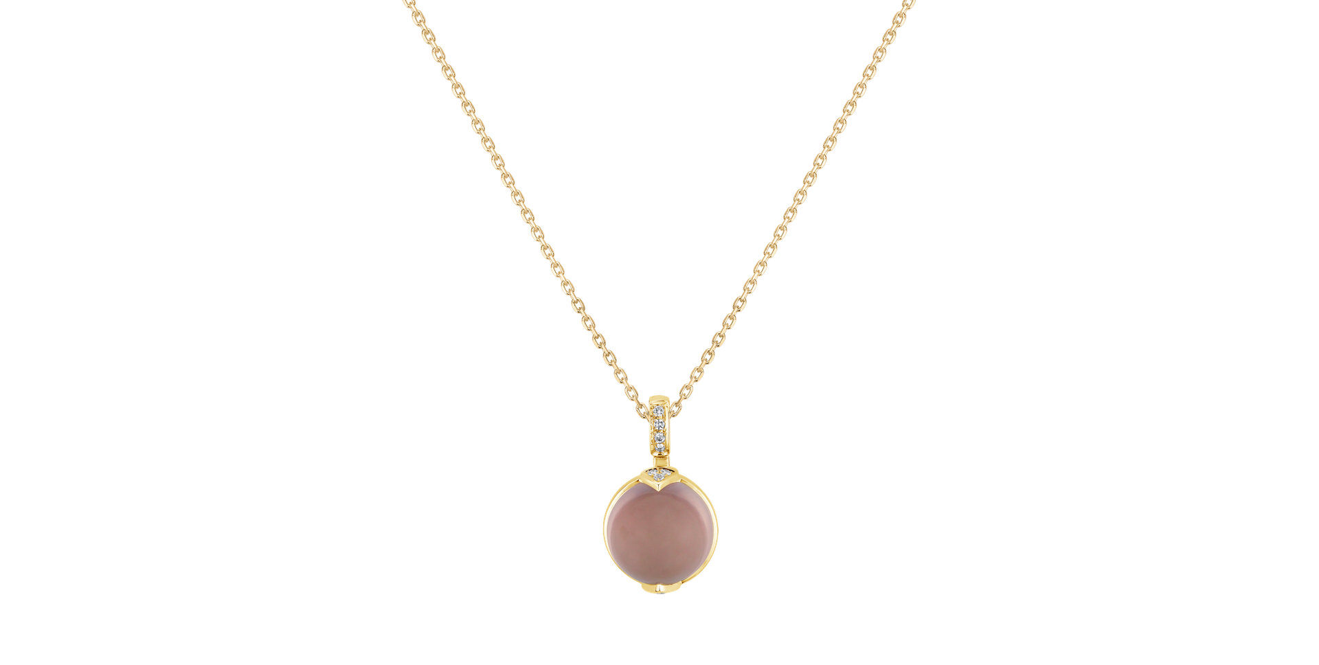 Přívěs s růženínem a diamanty Fairy Blossom