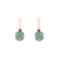 Náušnice s tyrkysovým chalcedonem Bonbon2