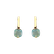 Náušnice s tyrkysovým chalcedonem Bonbon2