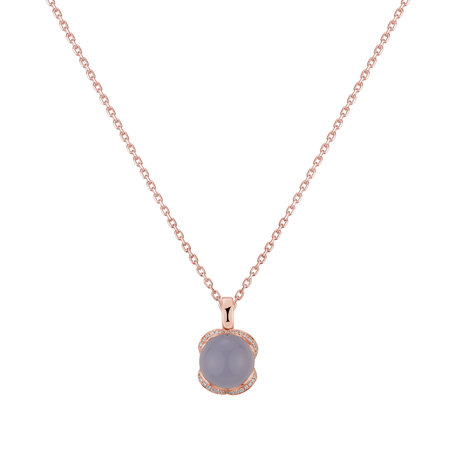 Přívěs s chalcedonem a diamanty Royal Drop