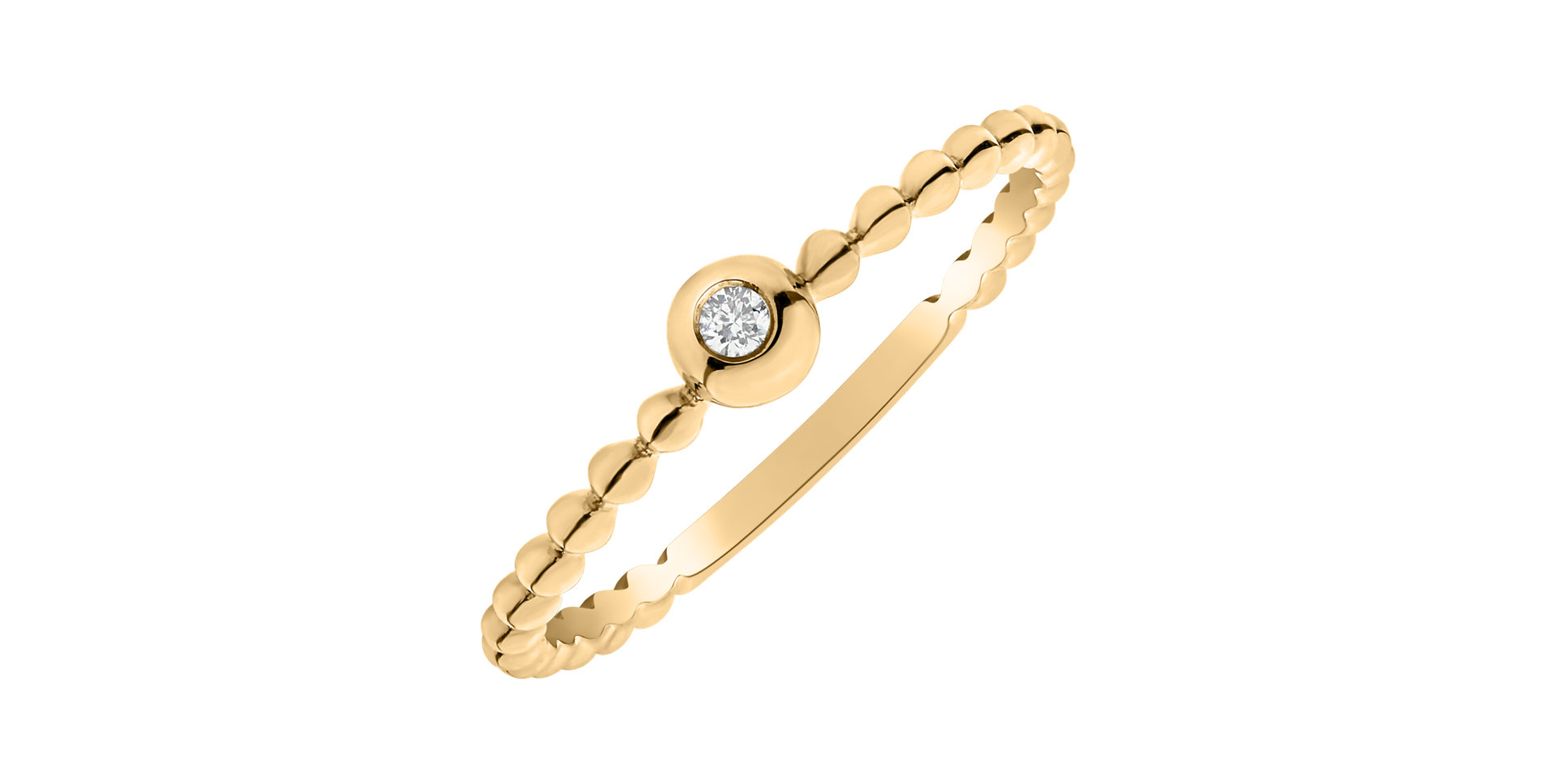 Prsten s diamantem Bubble Kiss