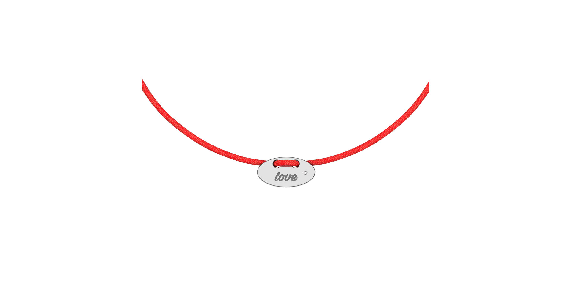 Diamantový náramek se šňůrkou Mini Stamp