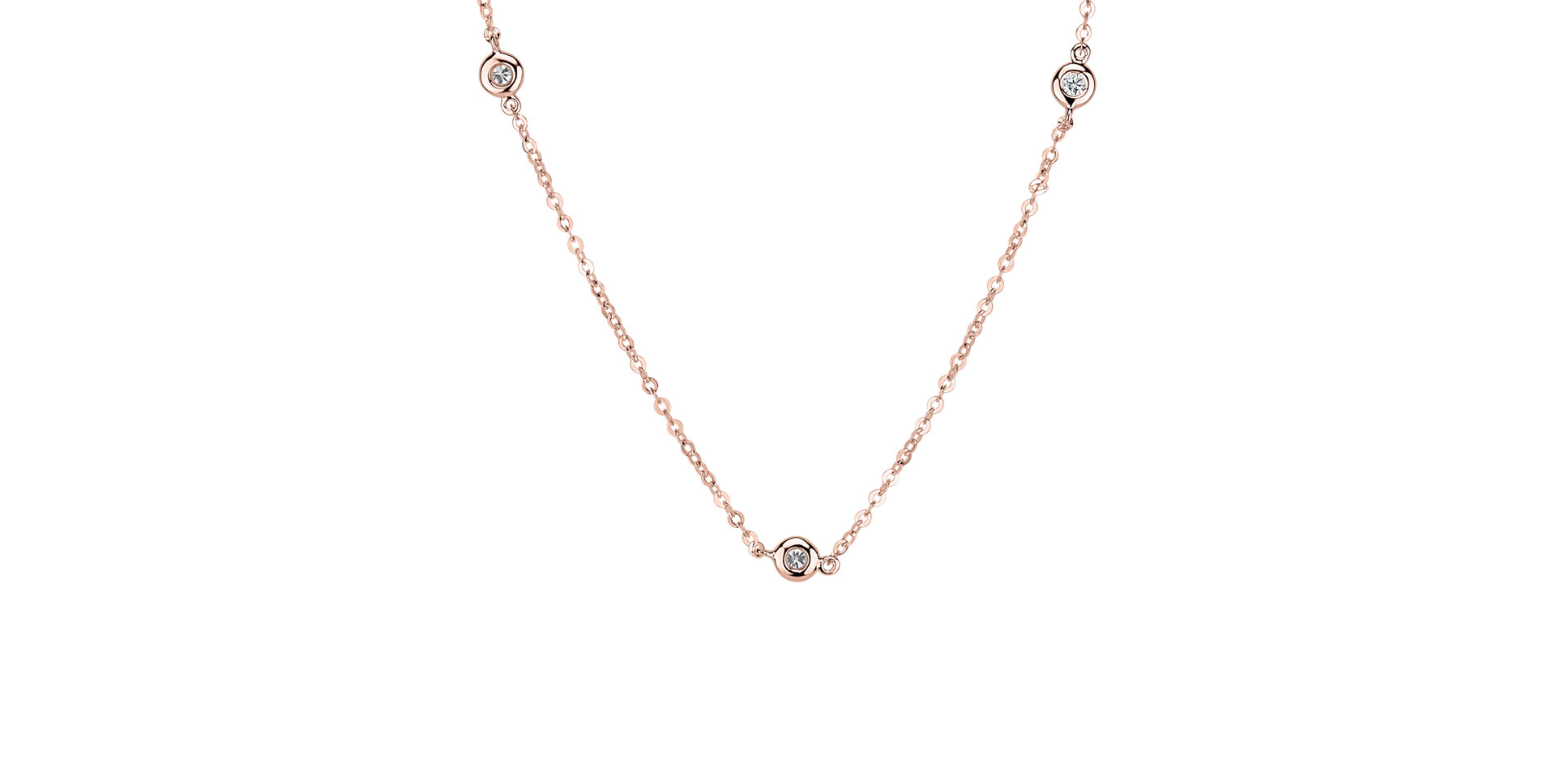 Náhrdelník s diamanty Dots