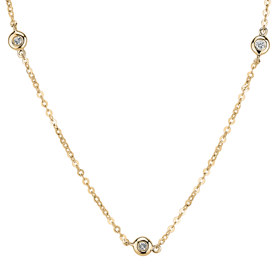 Náhrdelník s diamanty Dots