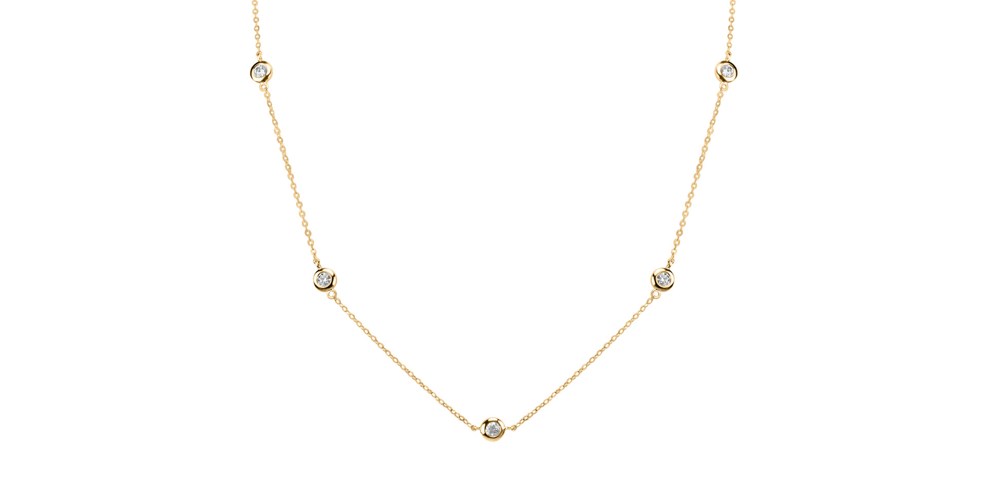 Náhrdelník s diamanty Dots