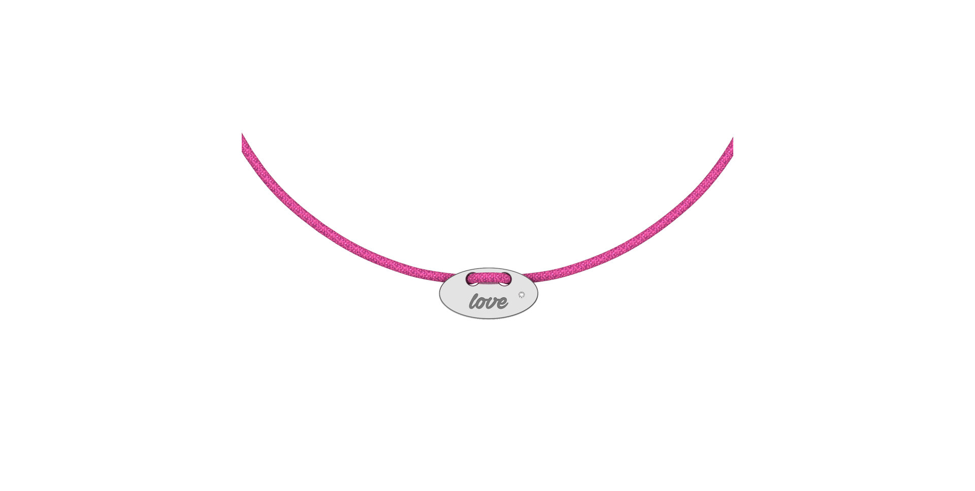 Diamantový náramek se šňůrkou Mini Stamp