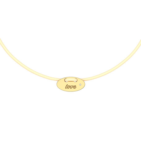 Diamantový náramek se šňůrkou Mini Stamp