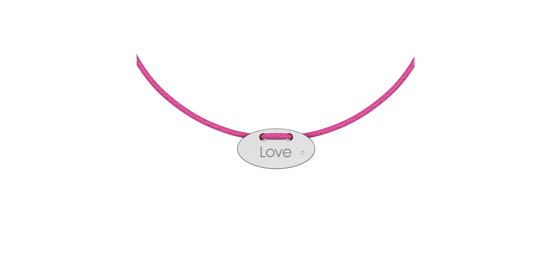 Diamantový náramek se šňůrkou Stamp