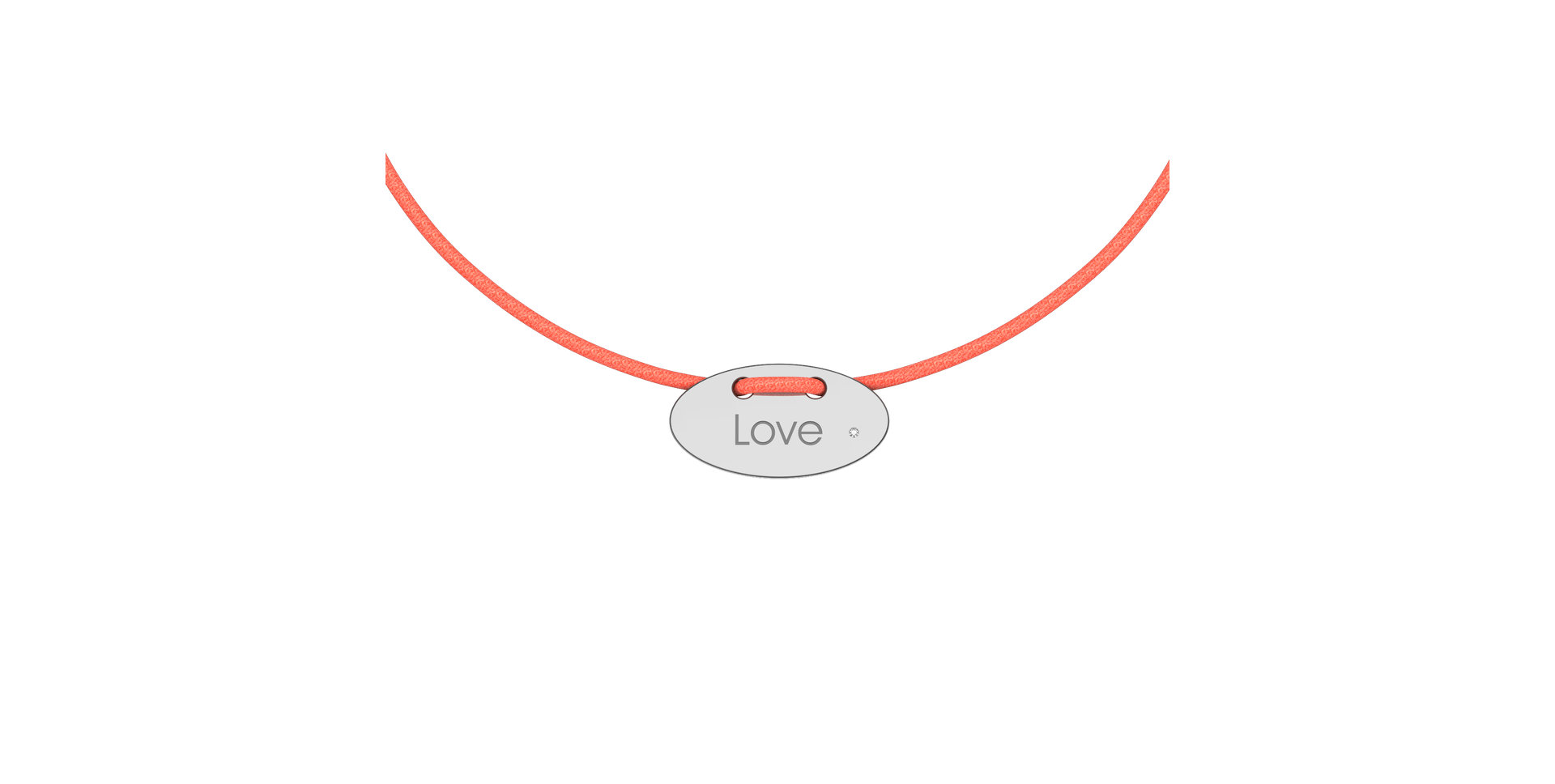 Diamantový náramek se šňůrkou Stamp