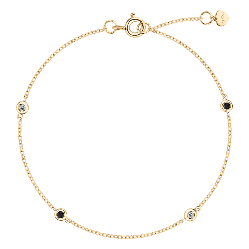 Náramek s diamanty Dots