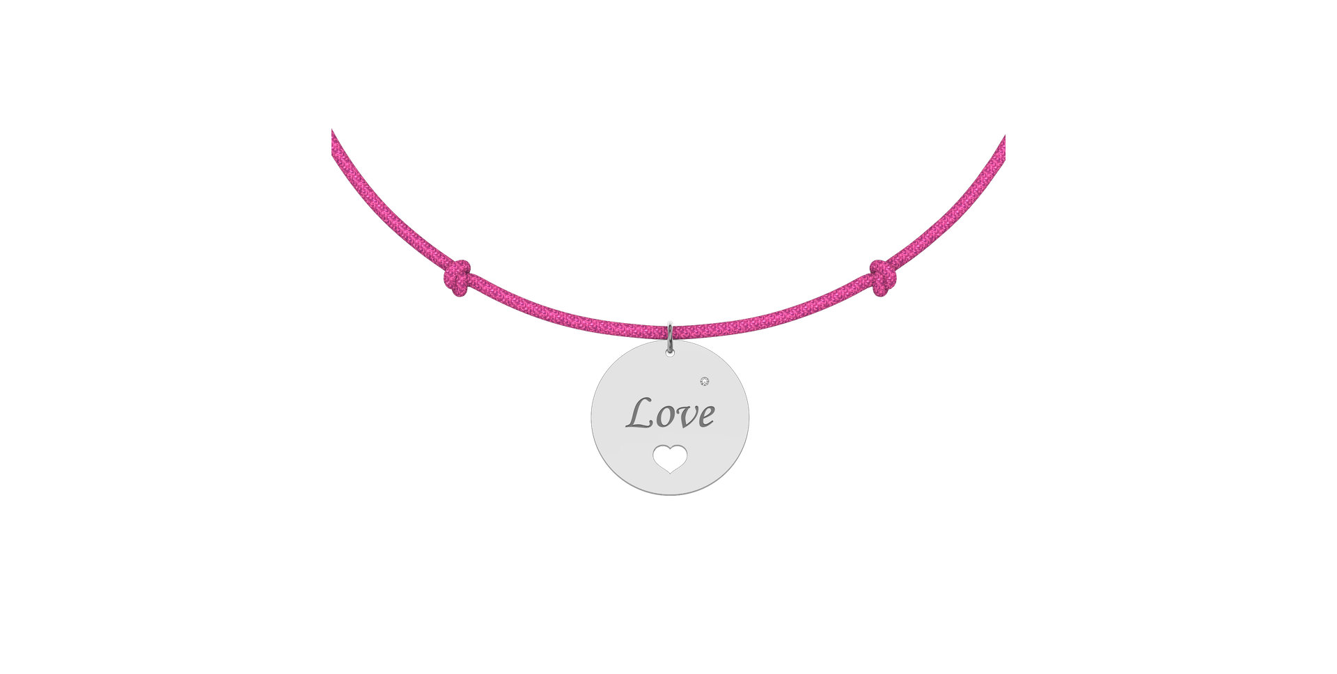 Diamantový náramek se šňůrkou Love Magical