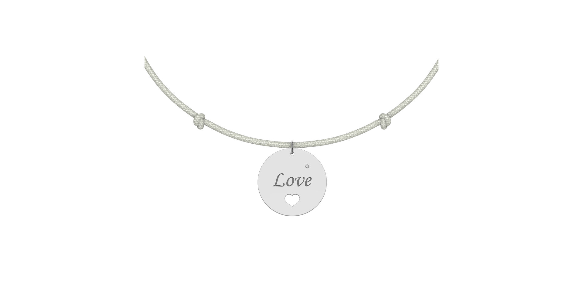 Diamantový náramek se šňůrkou Love Magical