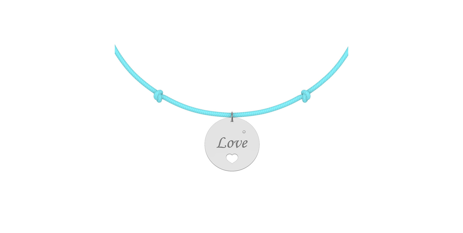 Diamantový náramek se šňůrkou Love Magical