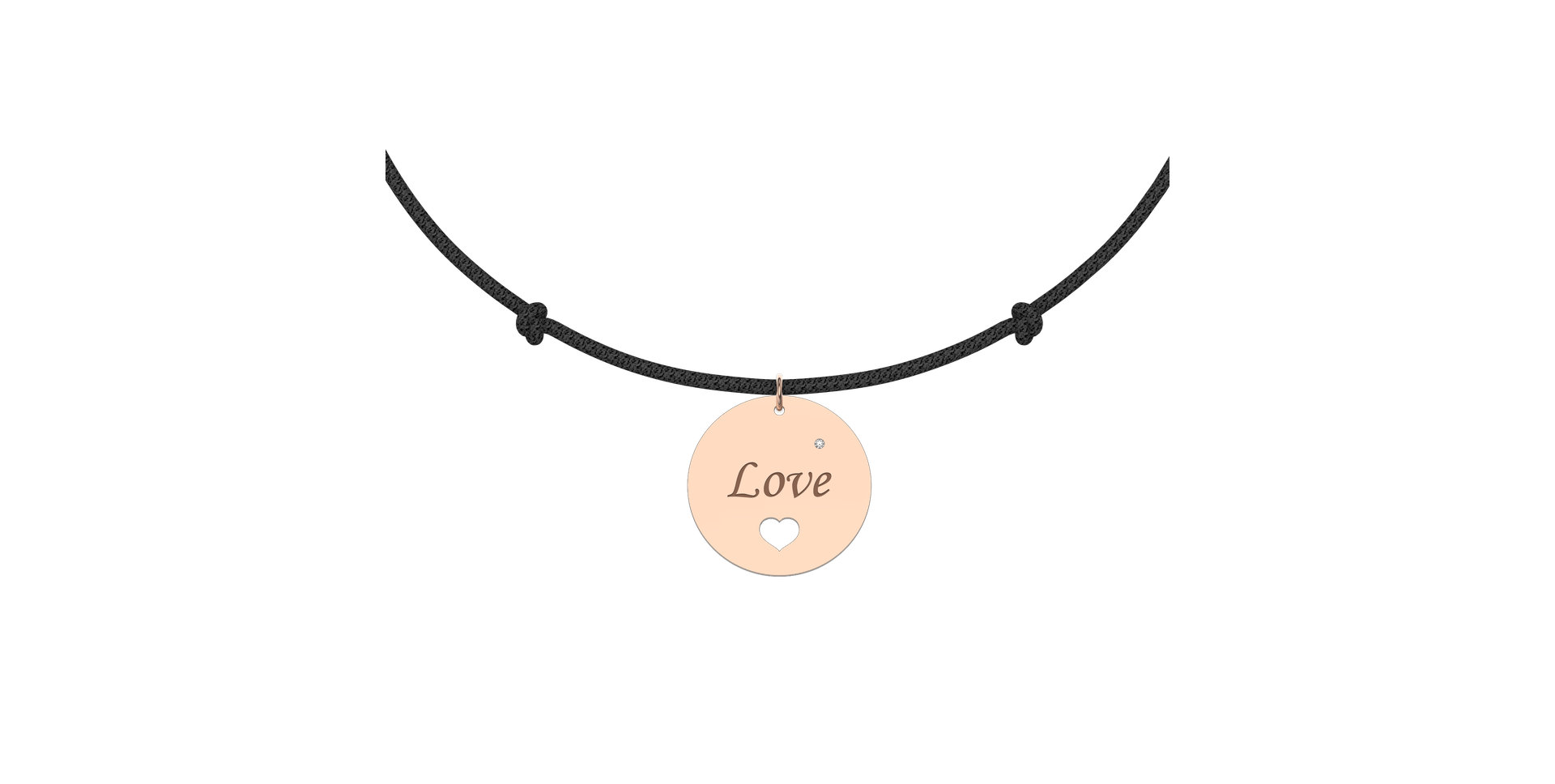 Diamantový náramek se šňůrkou Love Magical