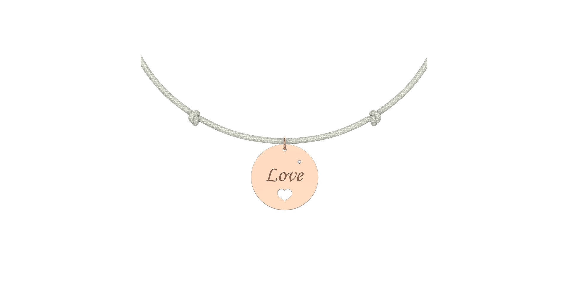 Diamantový náramek se šňůrkou Love Magical