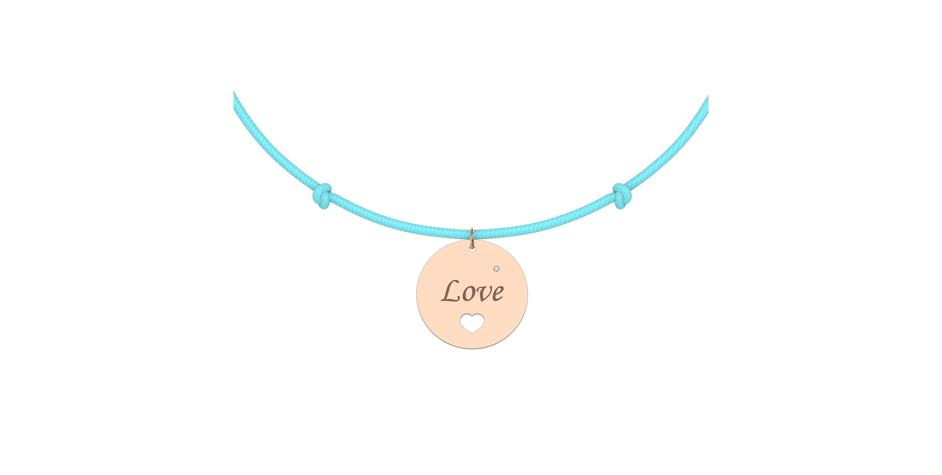 Diamantový náramek se šňůrkou Love Magical