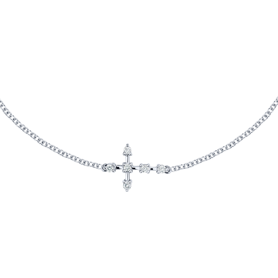 Náramek s diamanty Sparkling Cross