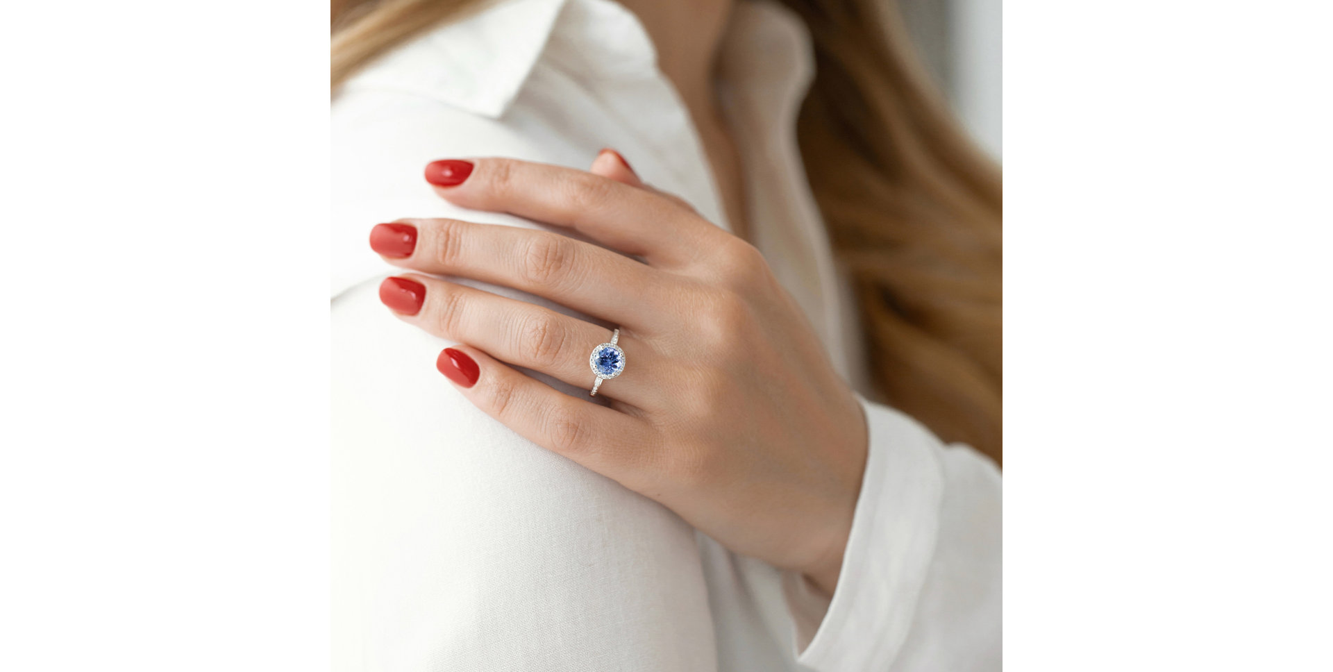 Prsten s tanzanitem a diamanty Sin Signature