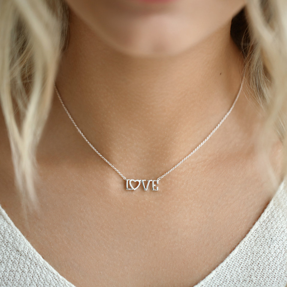 Náhrdelník s diamanty Shimmer Love