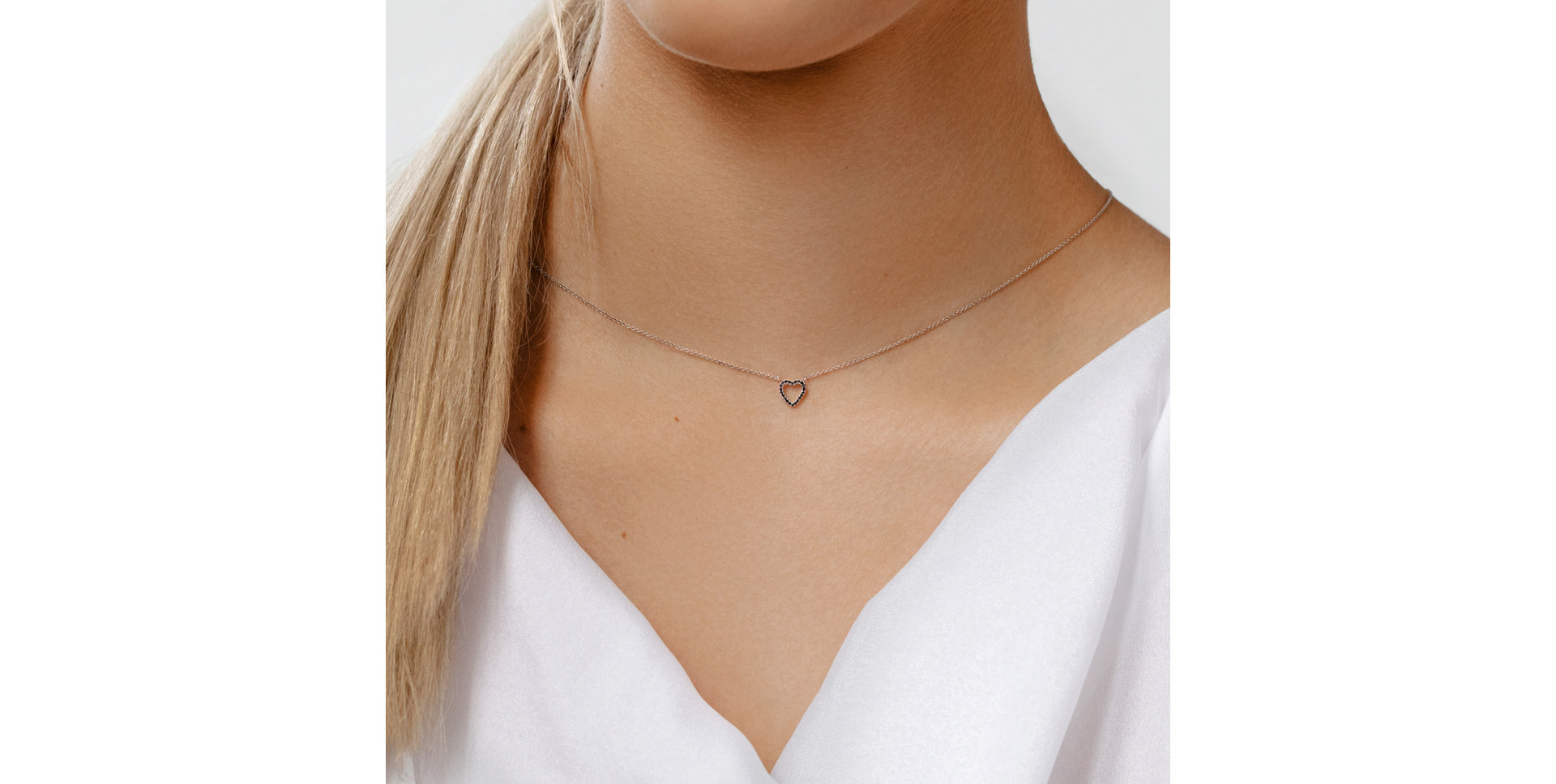 Náhrdelník s diamanty Tender Heart