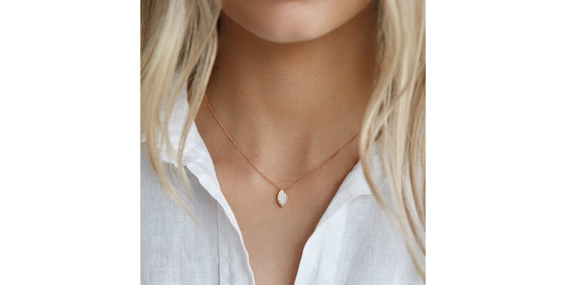 Náhrdelník s diamanty Nature Glory