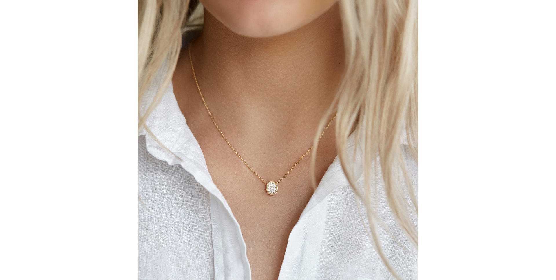 Náhrdelník s diamanty Moon Envoy