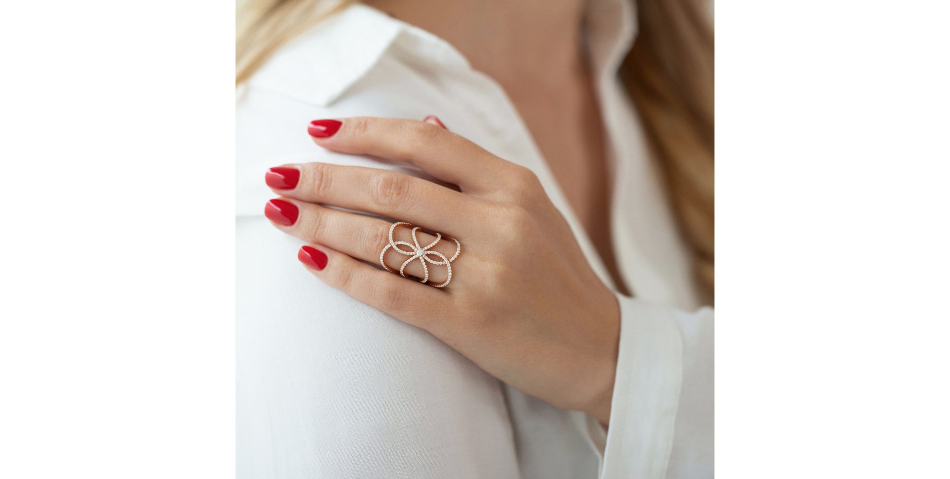 Prsten s černými diamanty Precious Dream