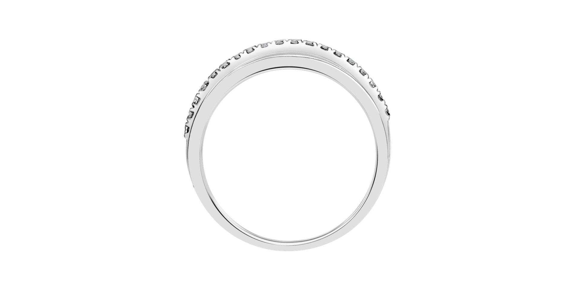 Prsten s černými diamanty Breathtaking Line