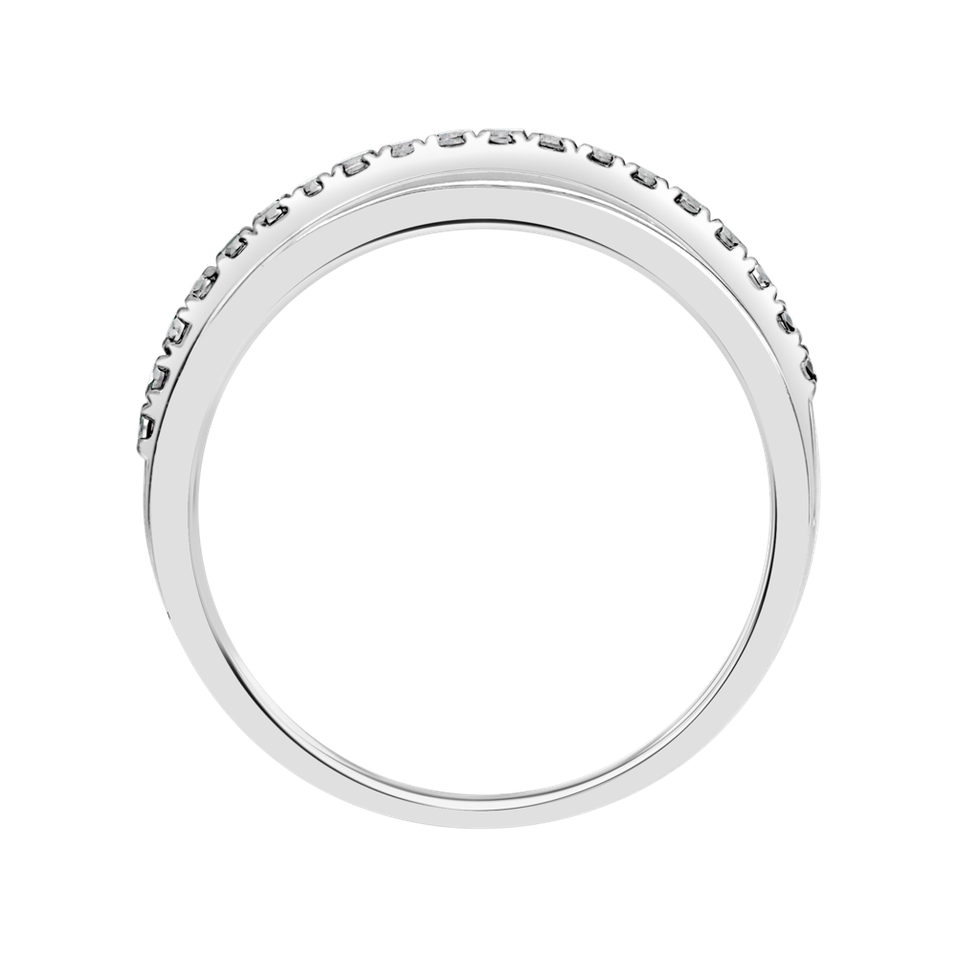 Prsten s černými diamanty Breathtaking Line