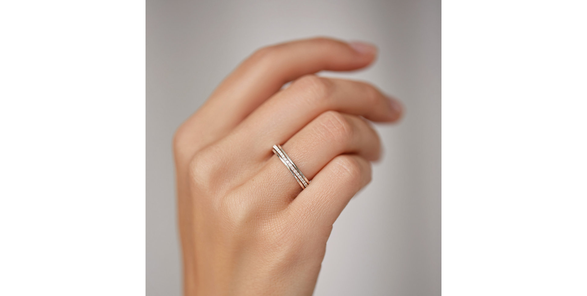 Prsten s hnědými diamanty Breathtaking Line