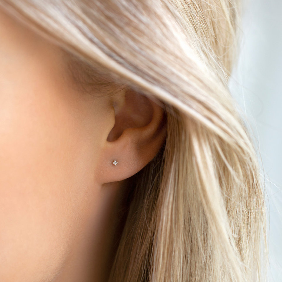 Náušnice s diamantem Essential Sparks