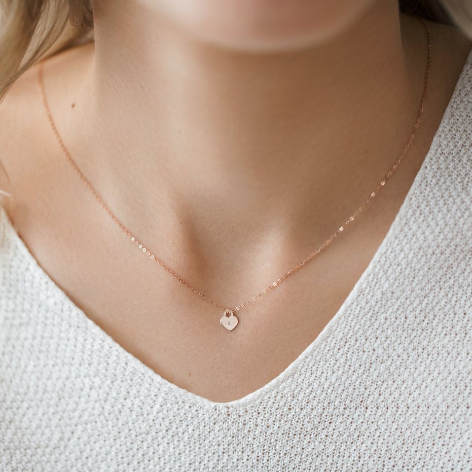 Náhrdelník s diamantem Little Love Lock